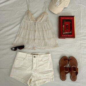 Women's White Shorts